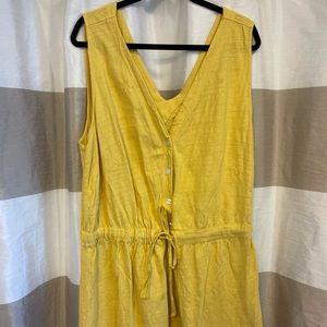 Loft plus linen shorts romper